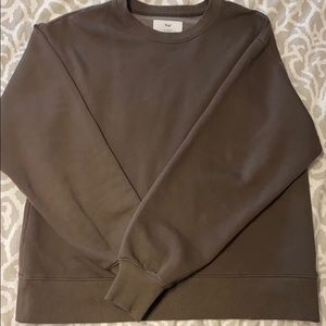 Aritzia TNA brown crewneck